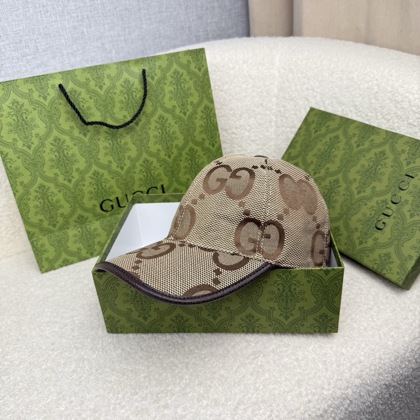 [TOP] GUCCI Baseball Hat - Brown - 711 Luxury