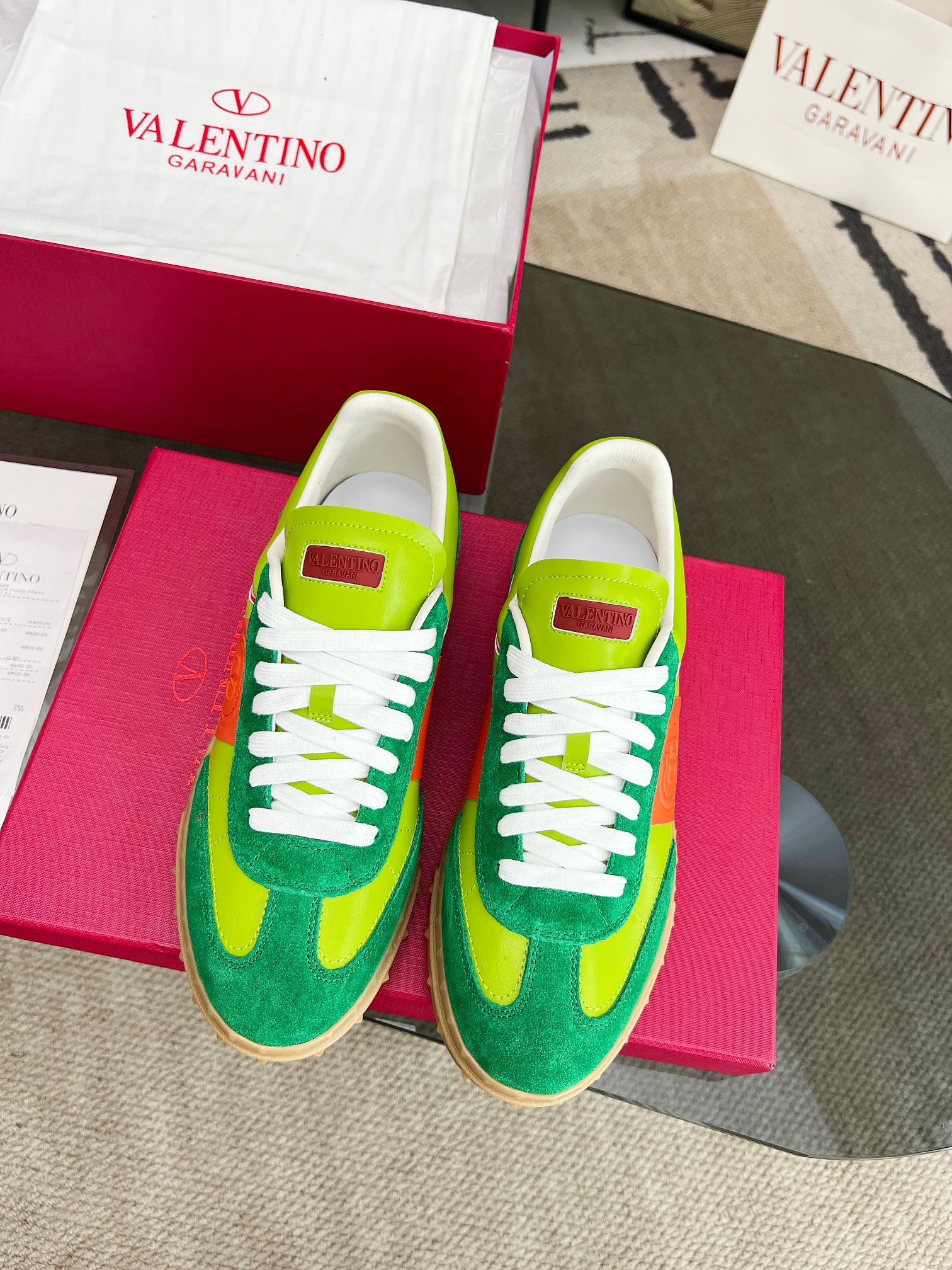 [TOP] VALENTINO Casual Shoes - Green - 711 Luxury