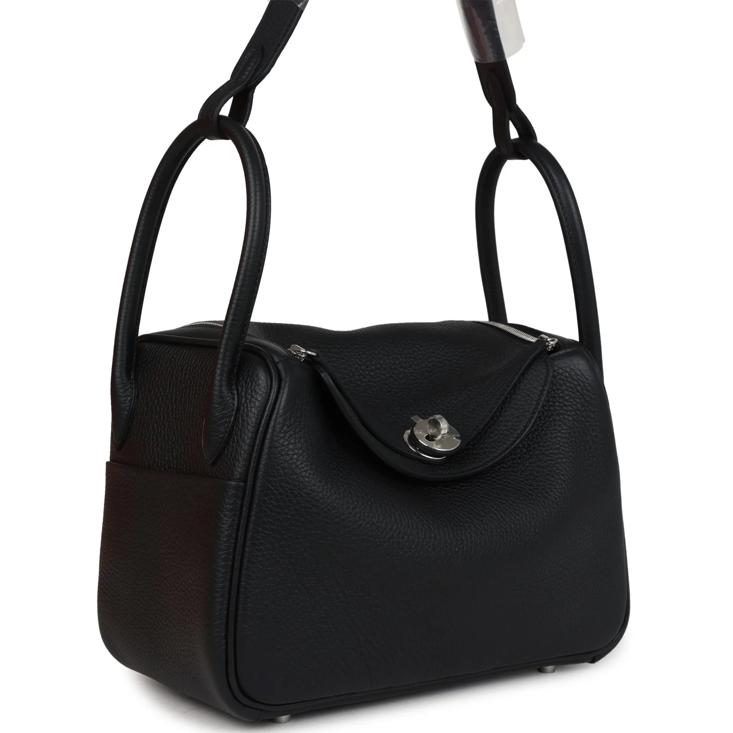 Hermes Lindy  Black Clemence Palladium Hardware