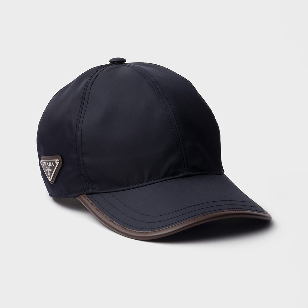 PRADA Black Prada Speedrock Re-nylon Baseball Cap #382804