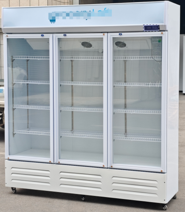 3-door display cabinet/vertical freezer/air-cooled refrigerator--2.2CBM