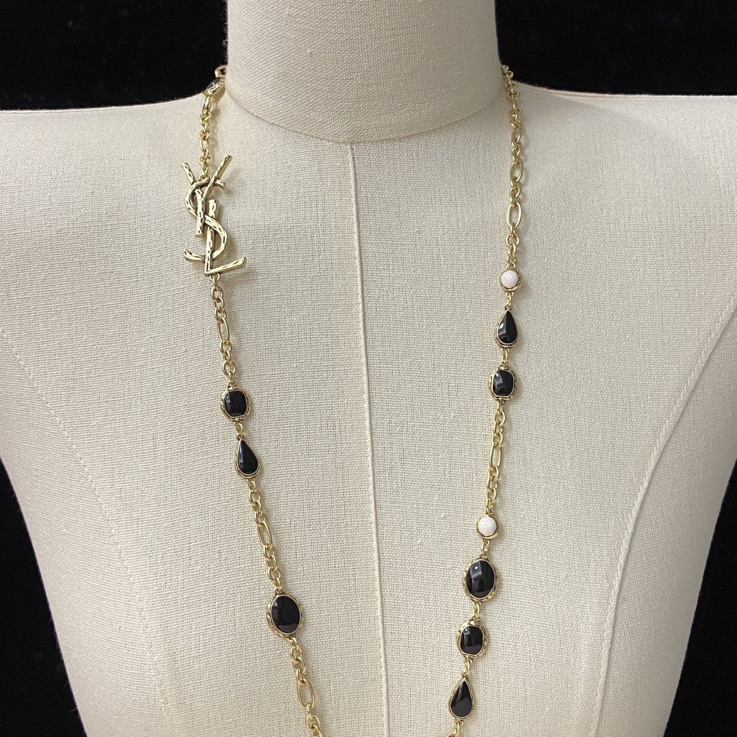[TOP] Yves Saint Laurent YSL Long Necklace - 2 Color - 711 Luxury