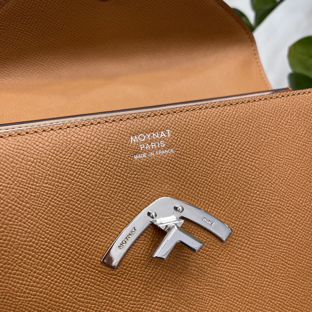[TOP] MOYNAT Gabrielle Bag Cowhide 26x18x9cm - Brown - 711 Luxury