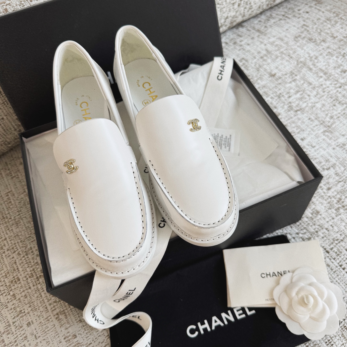 Chanel Shoes Chanel Leather Loafers #394264 View 2 | Nigo Office