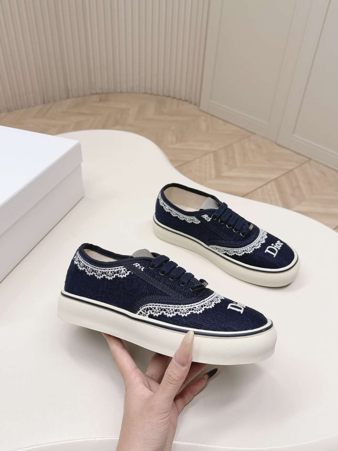 [TOP] Christian Dior Oblique Casual Shoes - Blue - 711 Luxury