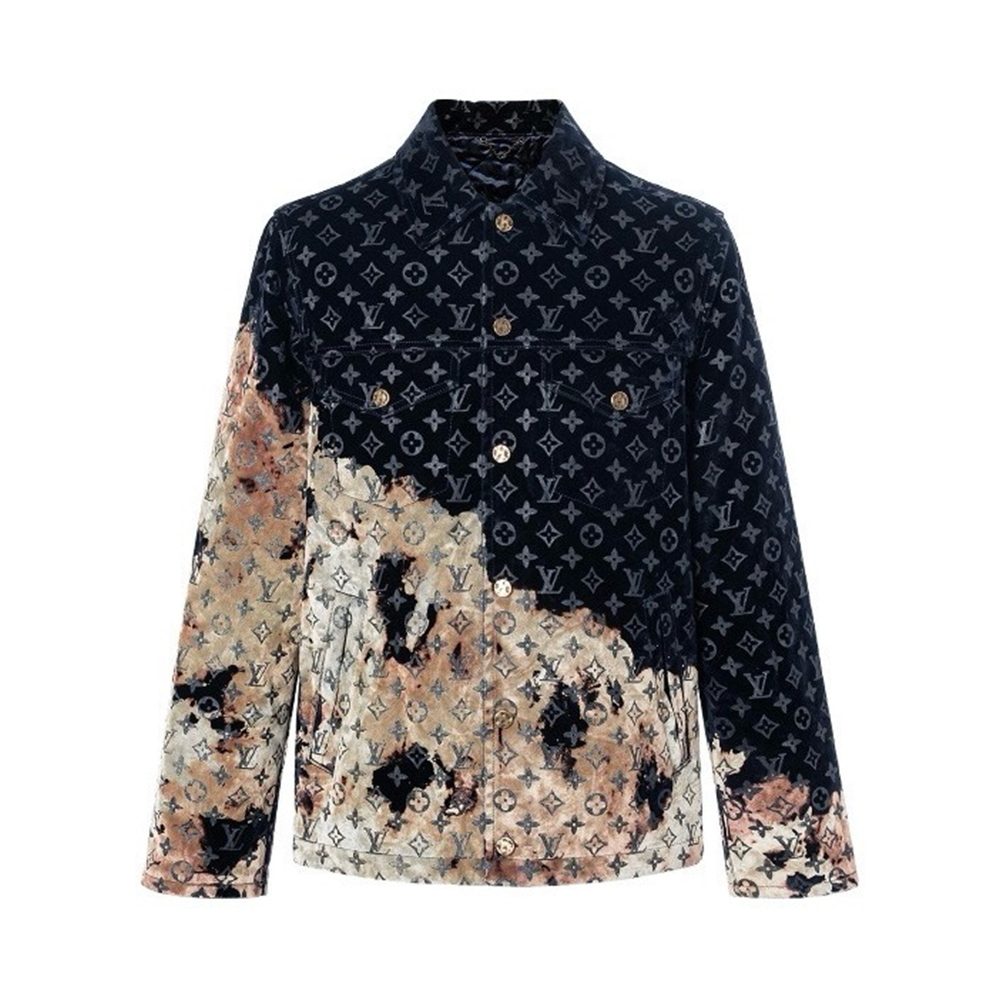 Louis Vuitton Clothing Louis Vuitton Monogram Bleached Denim Jacket and Pants #396319 View 2 | Nigo Office