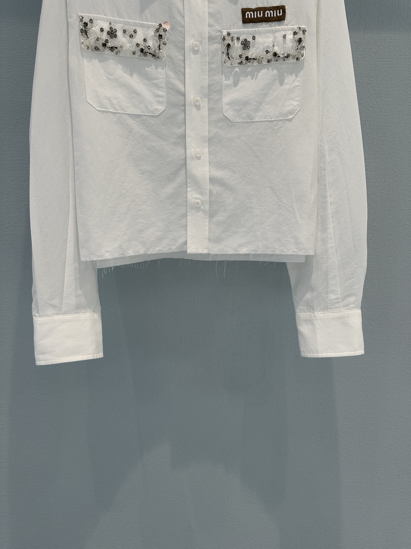 [TOP] Miu Miu Shirt - White - 711 Luxury