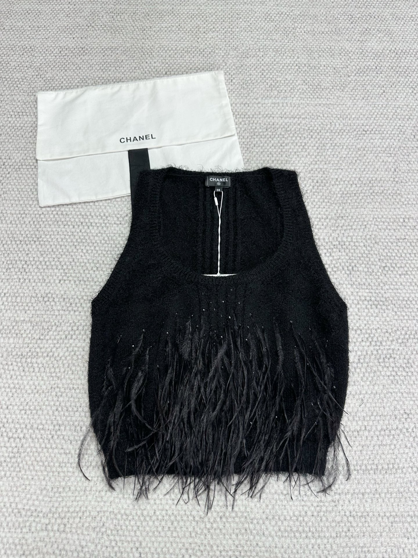 Chanel Top-quality Version Feather Vest #316257
