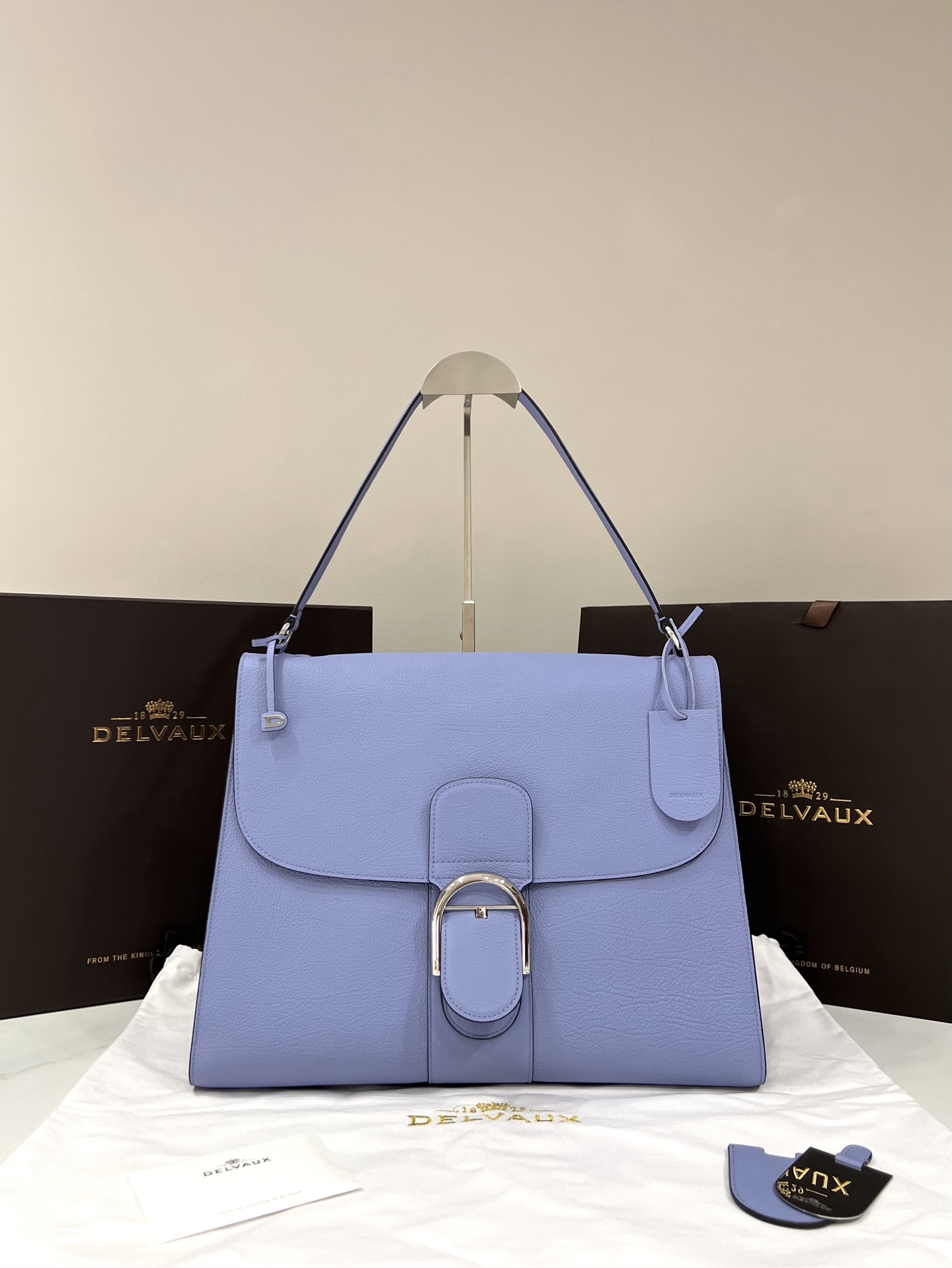 [TOP] Delvaux Tem Bag Cowhide 37.5x28x13.5cm - Blue - 711 Luxury