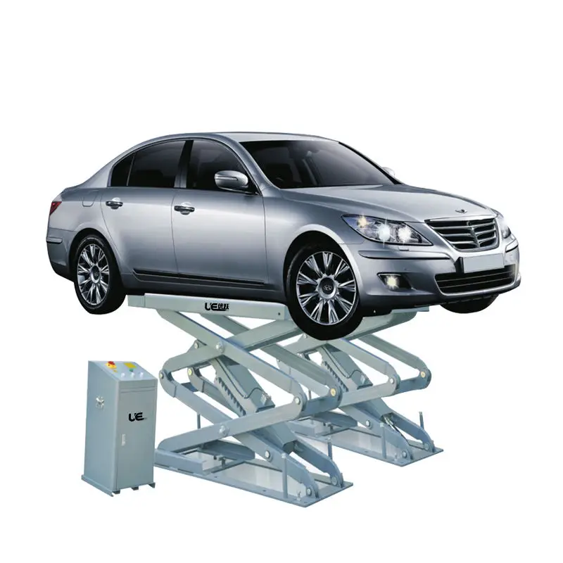 UE-3.0S/3.5S 3.0T/3.5T Ground-Hiding Type Scissor Lift Hydraulic Lifting Equipment in Floor Small Scissor Car Lift