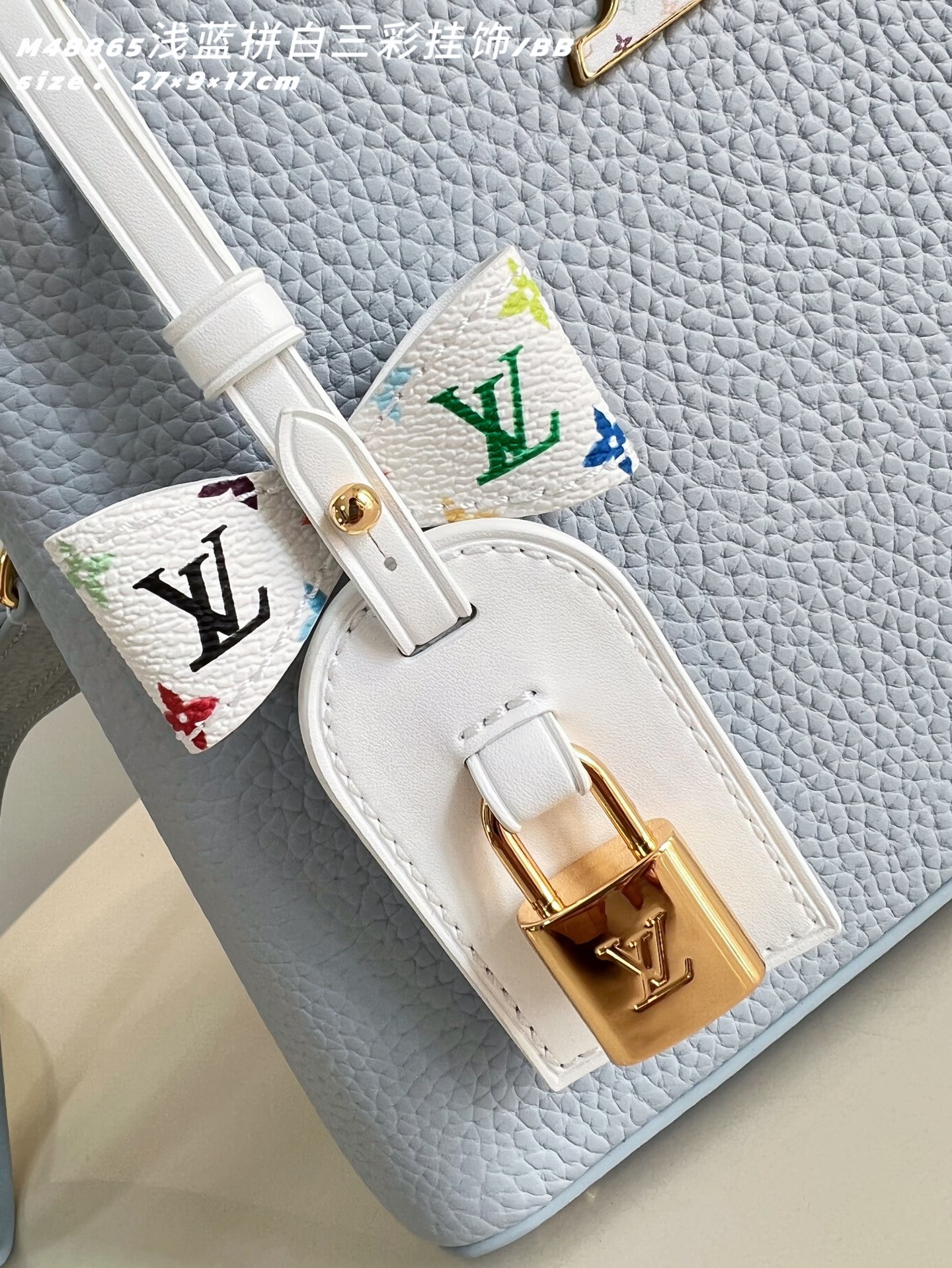 [TOP] Louis Vuitton LV Capucines Bag 21cm/27cm - Light Blue