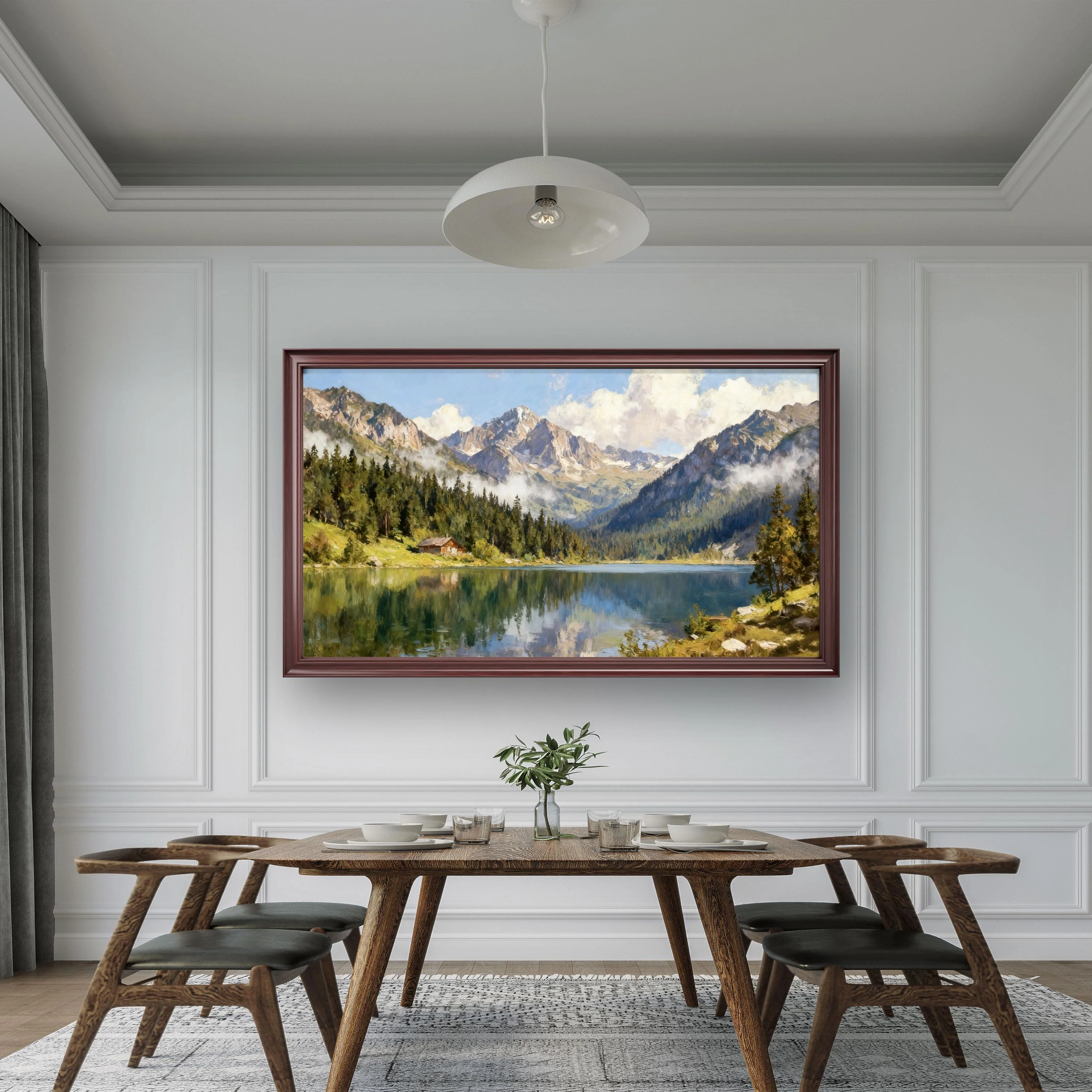 Ink Wash Mountains and Rivers