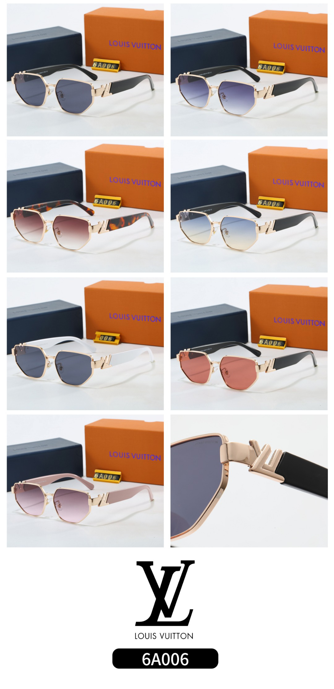 [TOP] Louis Vuitton LV Sunglasses - 7 Colors - 711 Luxury