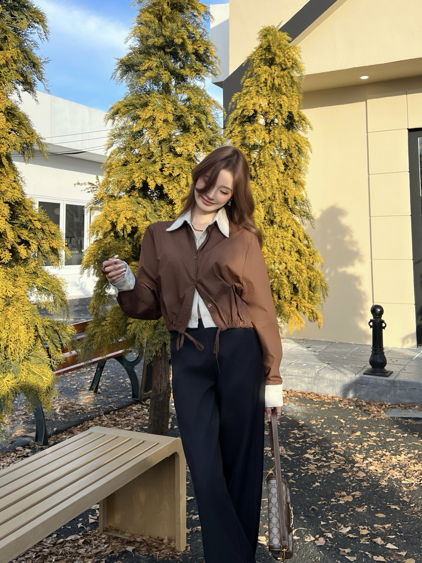 [TOP] GUCCI Shirt - Brown