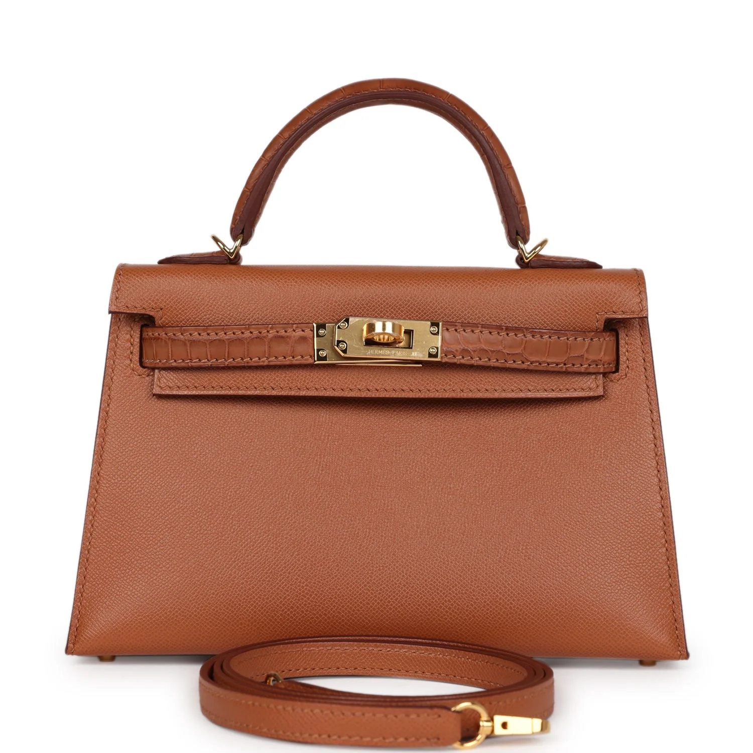 Hermes Kelly Sellier  Gold Madame and Matte Alligator Touch Gold Hardware