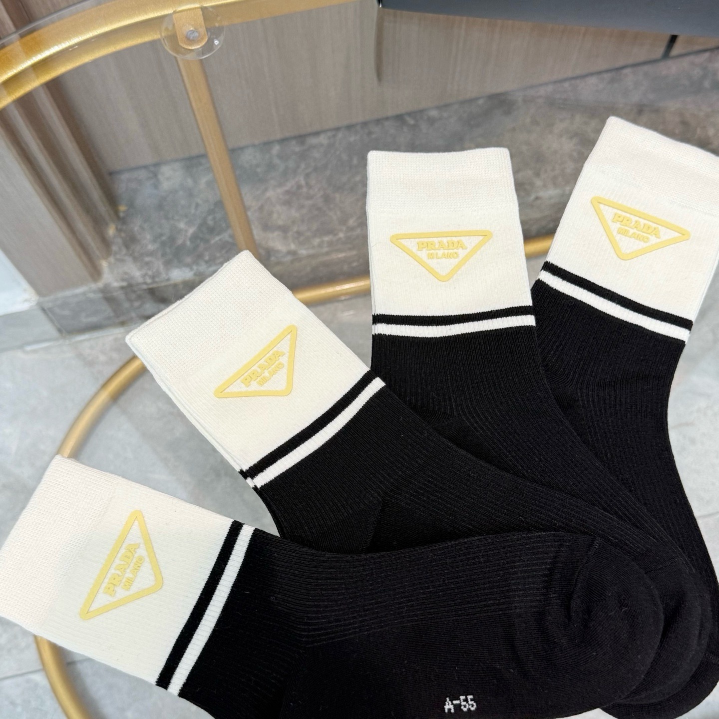 [TOP] PRADA Socks - 4 Pieces as a Set