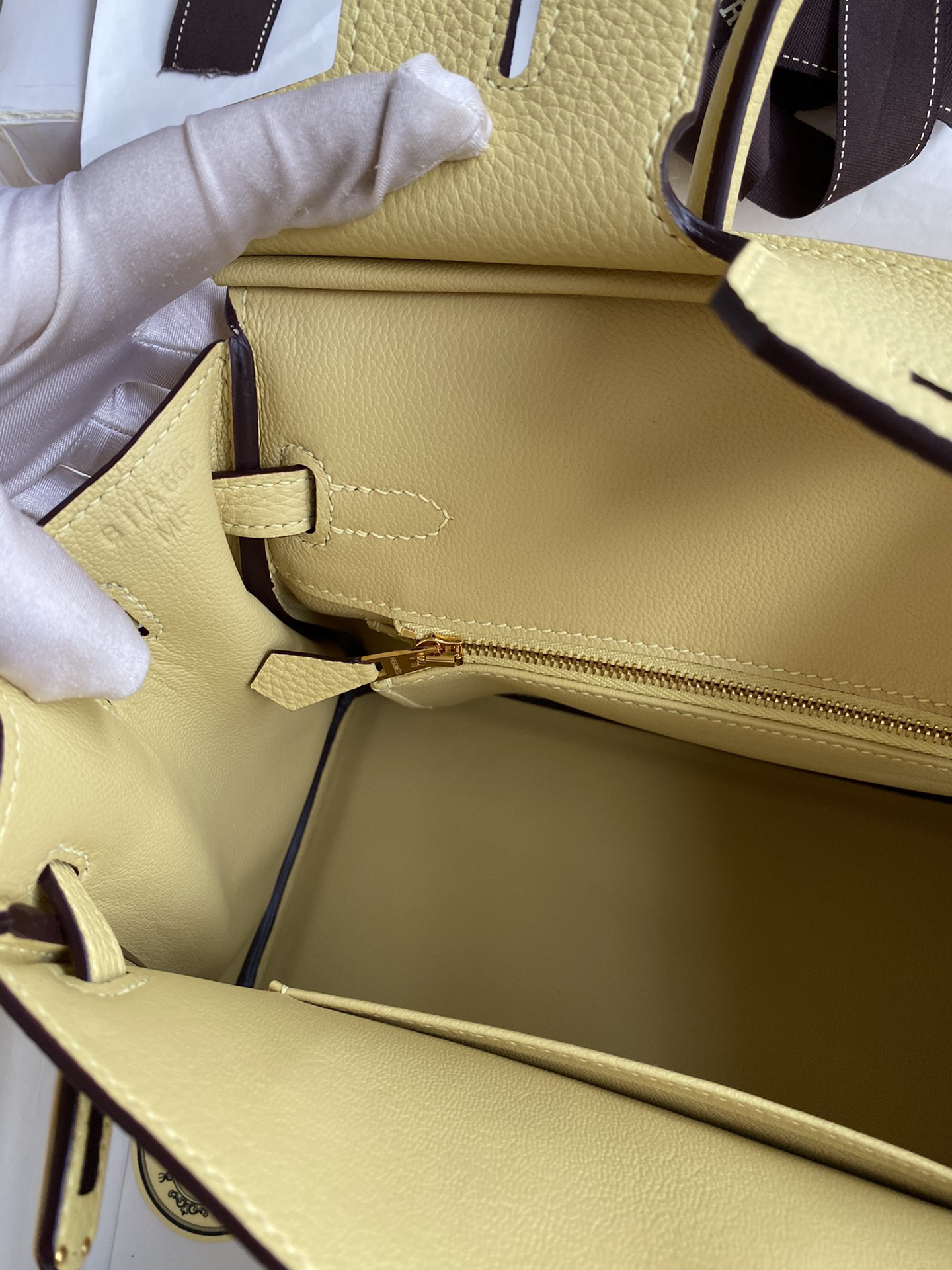 [TOP] HERMES Birkin Togo Leather 25cm - Jaune Poussin & GHW