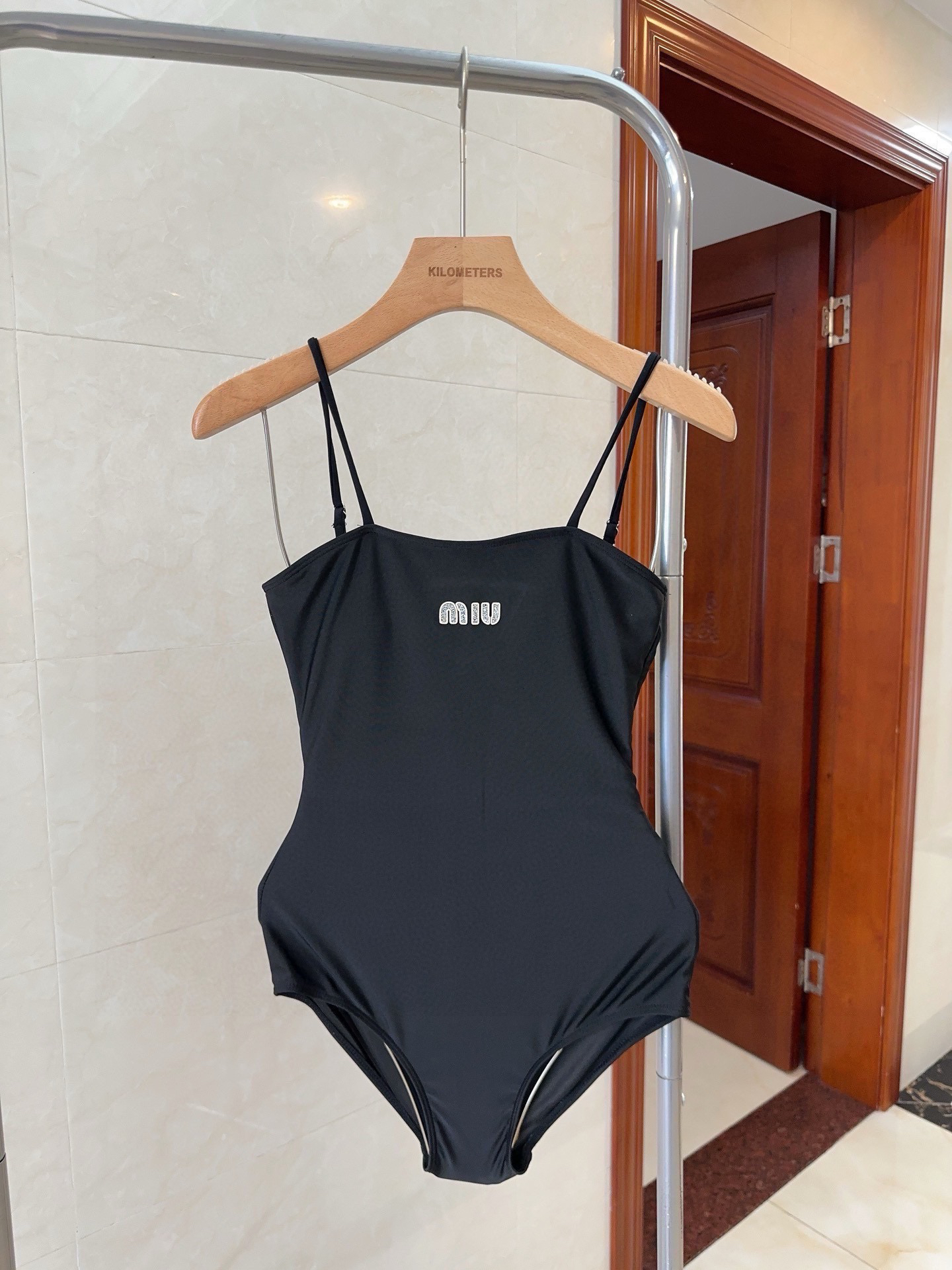 [TOP] Miu Miu One-Piece Swimsuit - Black - 711 Luxury