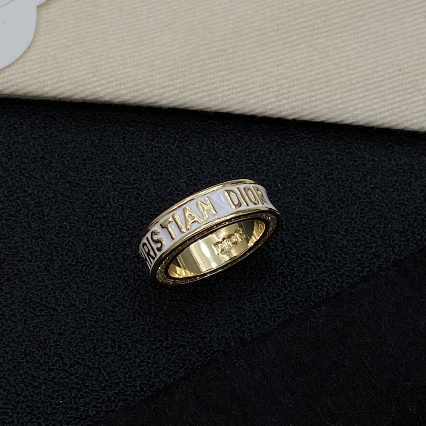 [TOP] Christian Dior Ring - Gold - 711 Luxury
