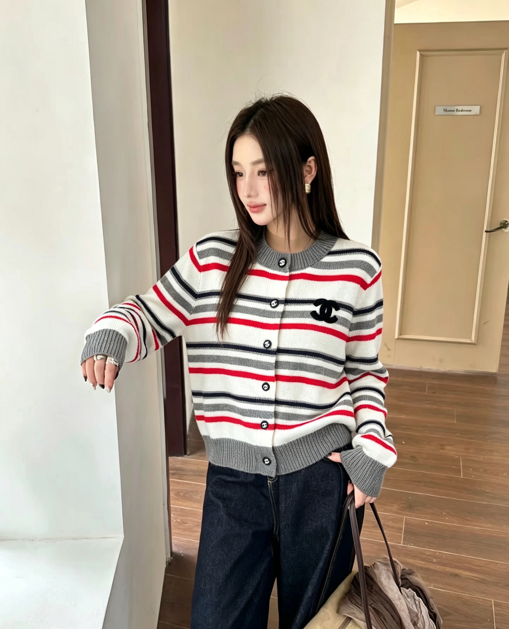 [TOP] CHANEL Knit Cardigan - 2 Color - 711 Luxury