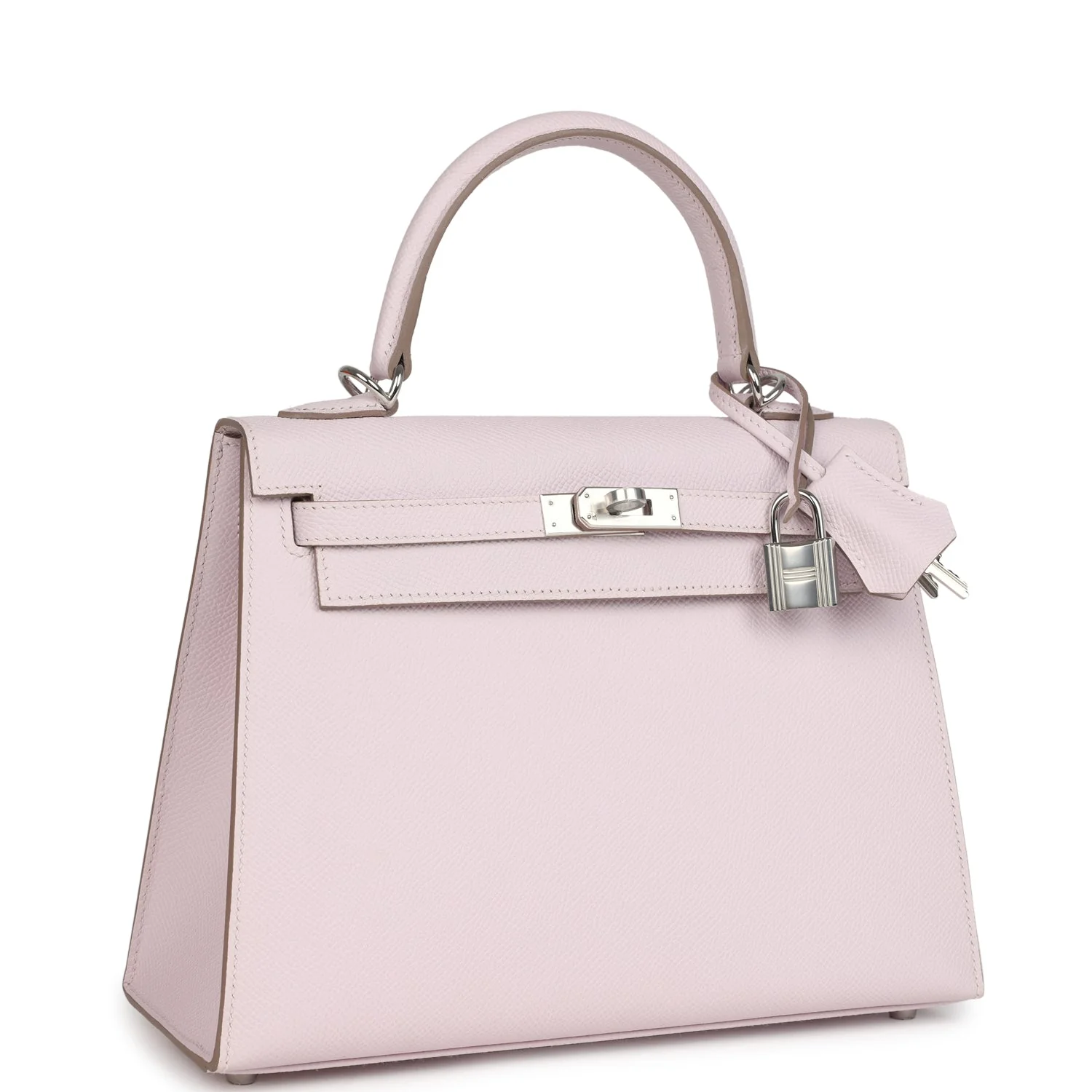 Hermes Kelly Sellier  Mauve Pale Epsom Palladium Hardware