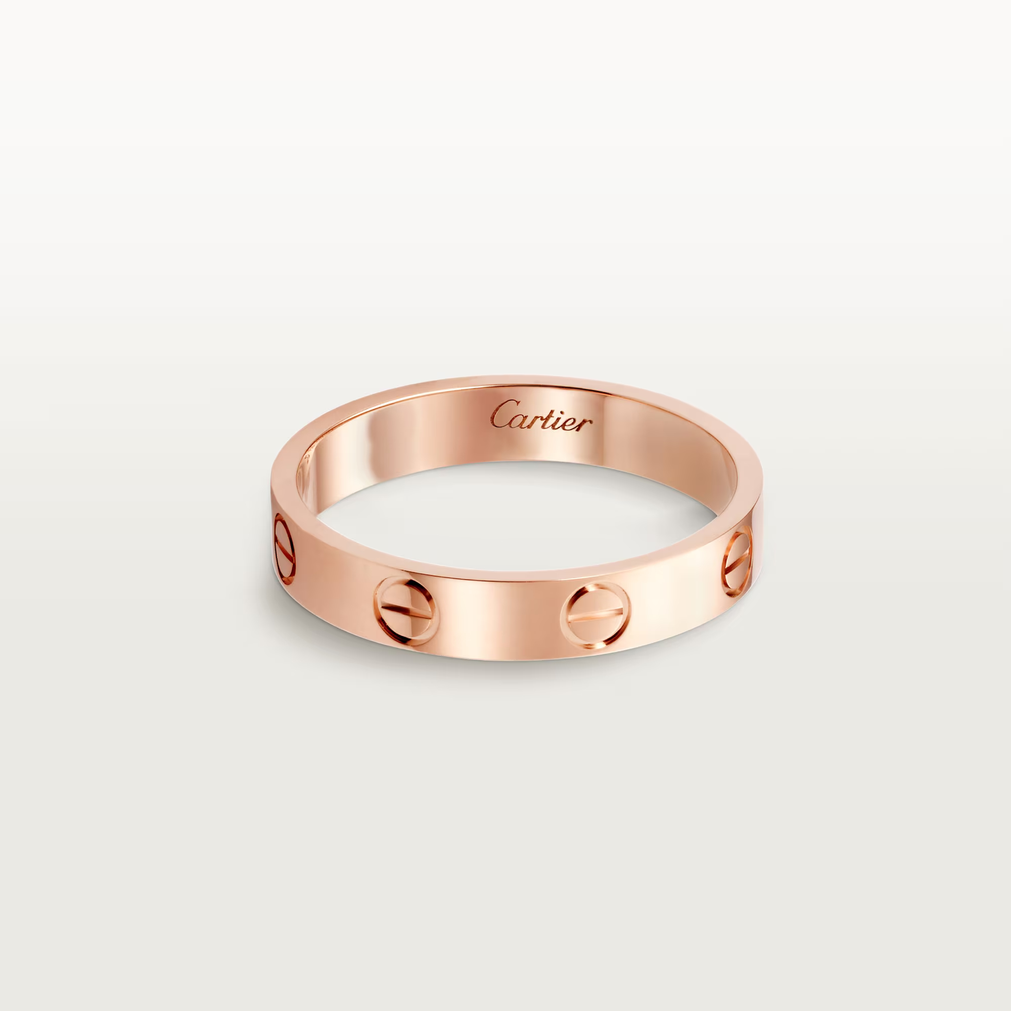 Carty Love Petite Lock Ring, Rose Gold, Small Model