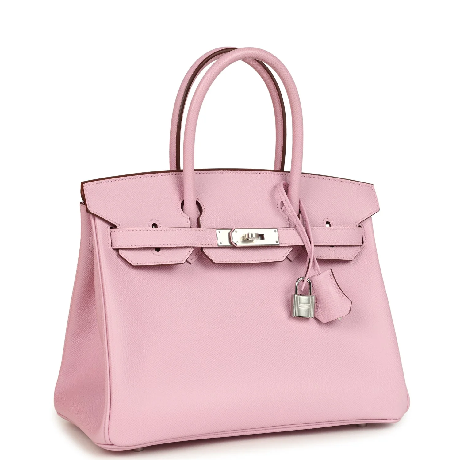 Hermes BirkinMauve Sylvestre Epsom Palladium Hardware