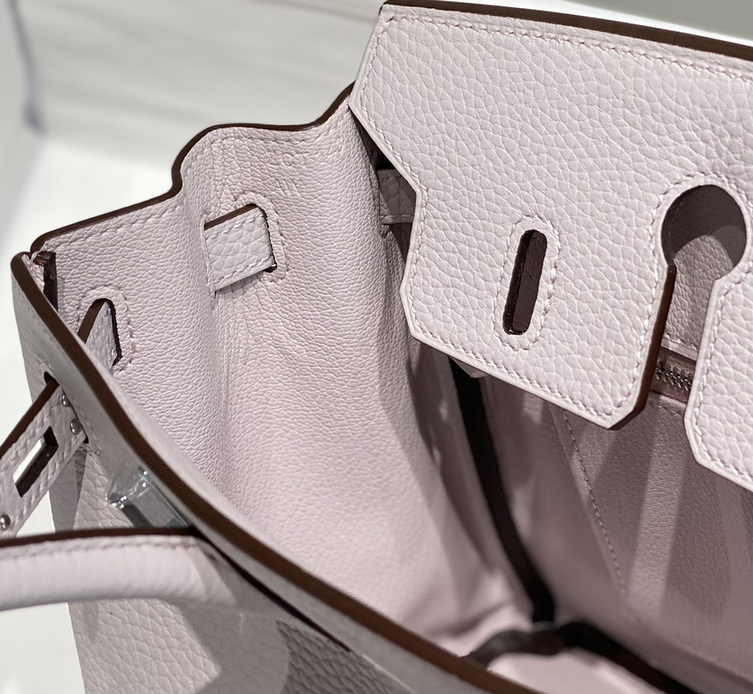 [TOP] HERMES Birkin Togo Leather 25cm - Mauve Pale & SHW