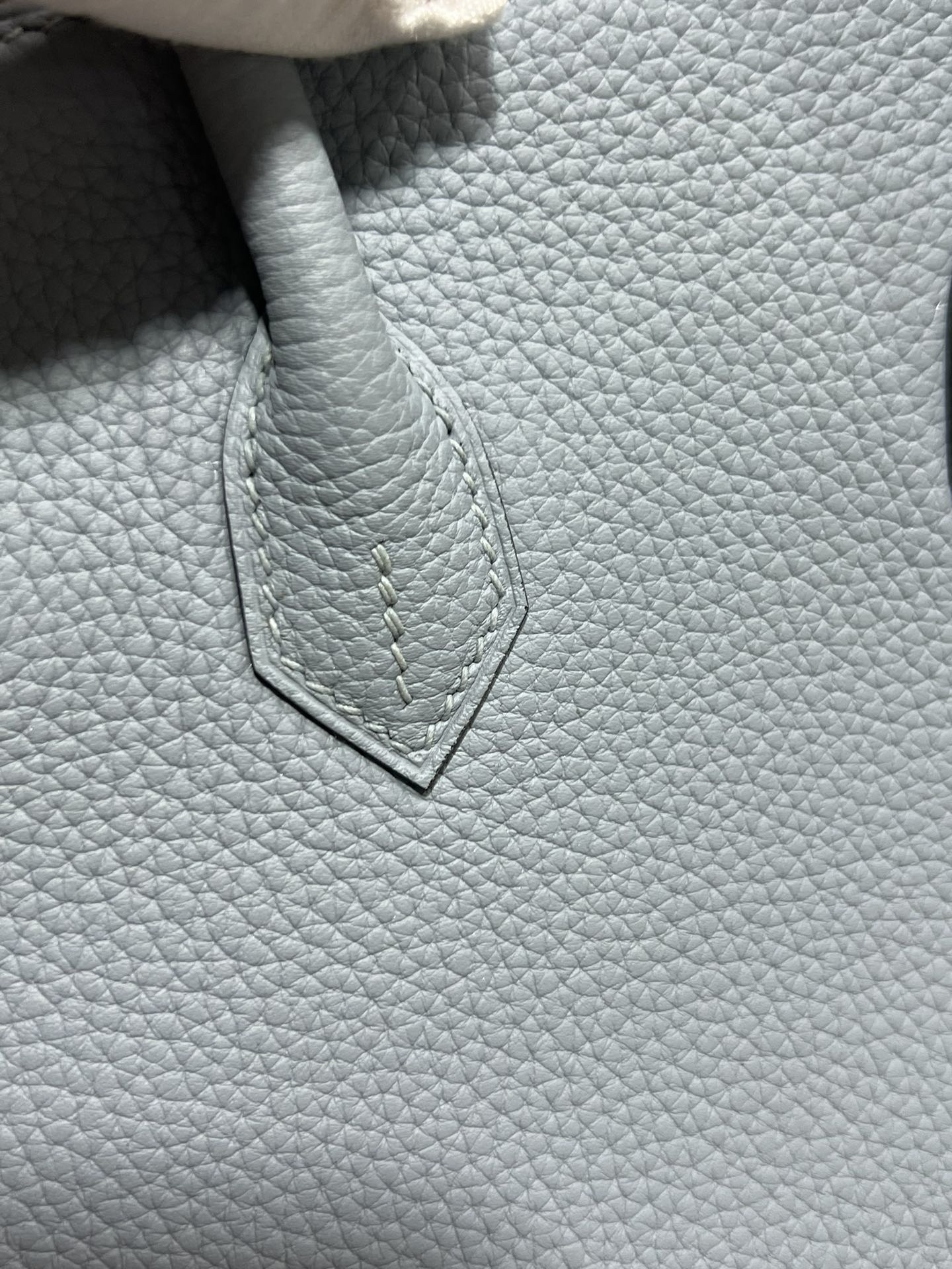 [TOP] HERMES Birkin Togo Leather 25cm - Bleu Pale & GHW