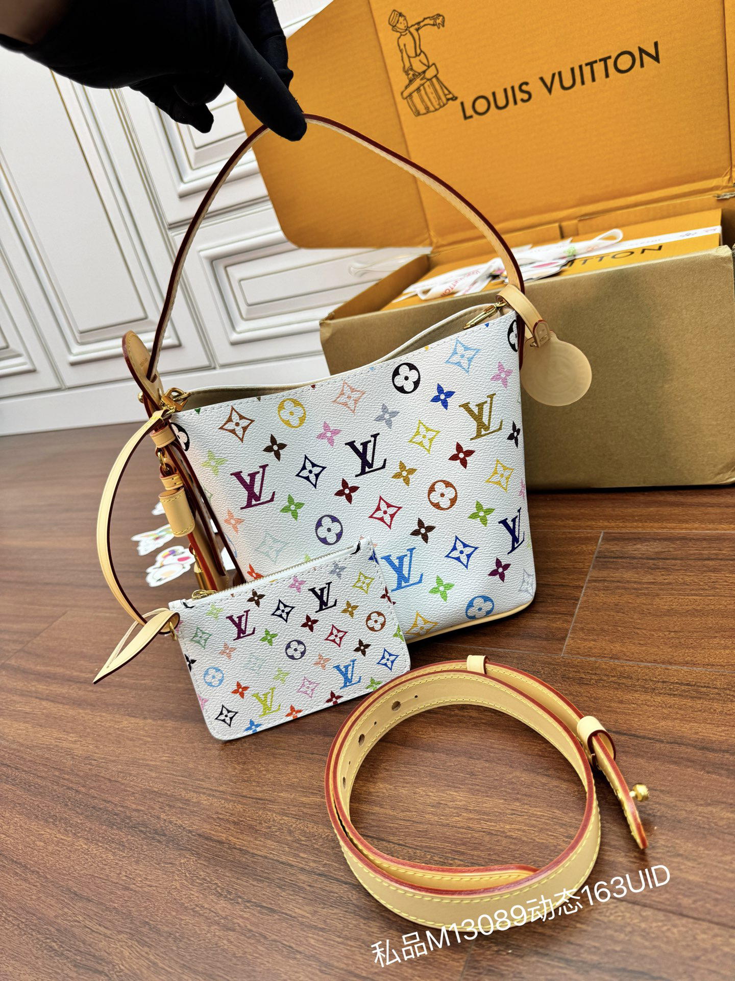[TOP] Louis Vuitton LV All IN BB Bag 16x18x12CM - White - 711 Luxury