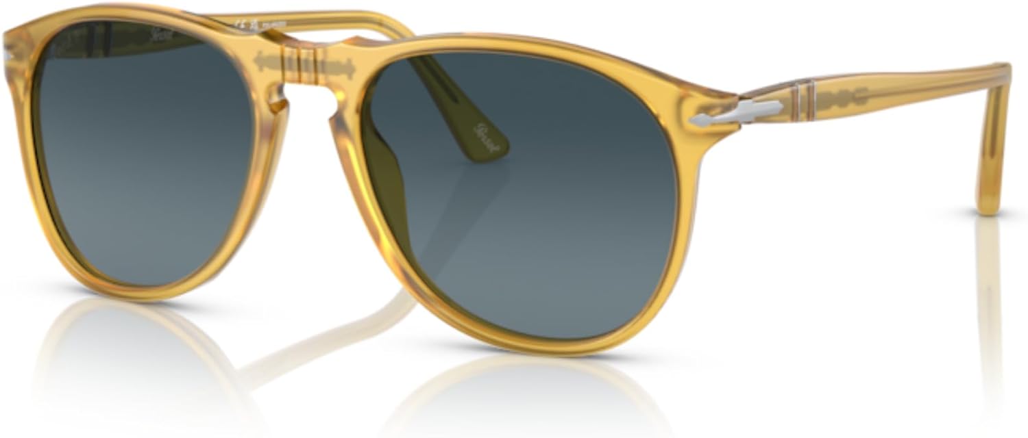 Persol PO9649S Aviator Sunglasses for Men +BUNDLE with ACCESSORY EYEWEAR KIT