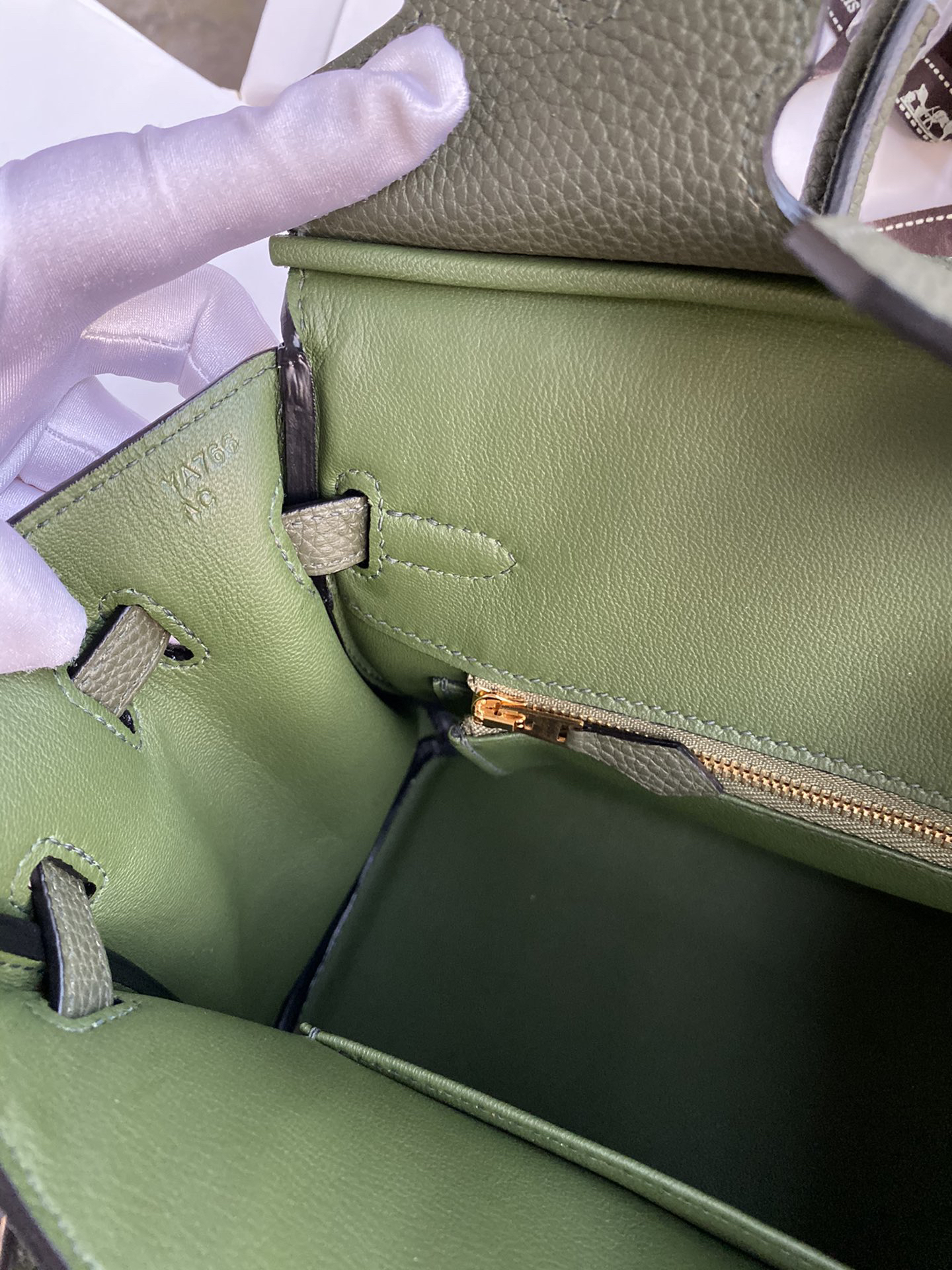 [TOP] HERMES Birkin Togo Leather 25cm - Vert Maquis & GHW