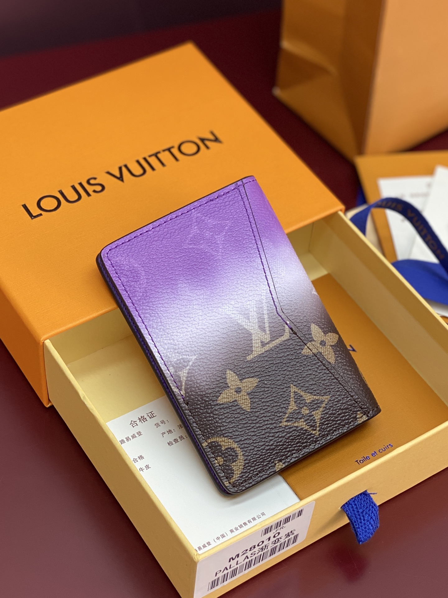 [TOP] Louis Vuitton LV Card Holder Pigment Gradient 11x1x7.5cm - 3 Color