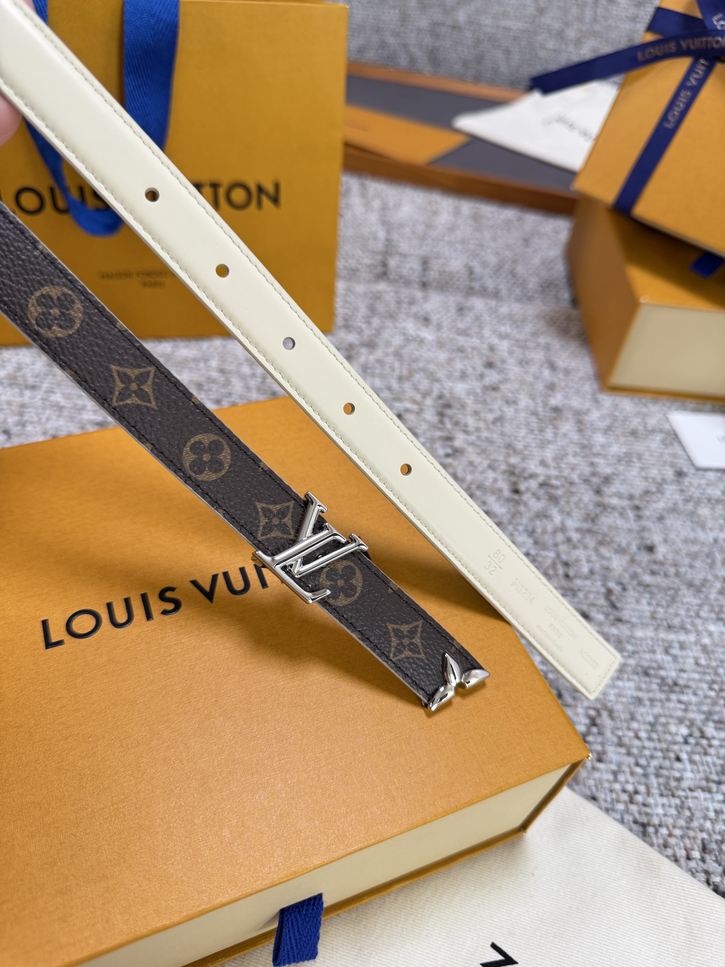 [TOP] Louis Vuitton LV Belt 2 cm - Brown - 711 Luxury