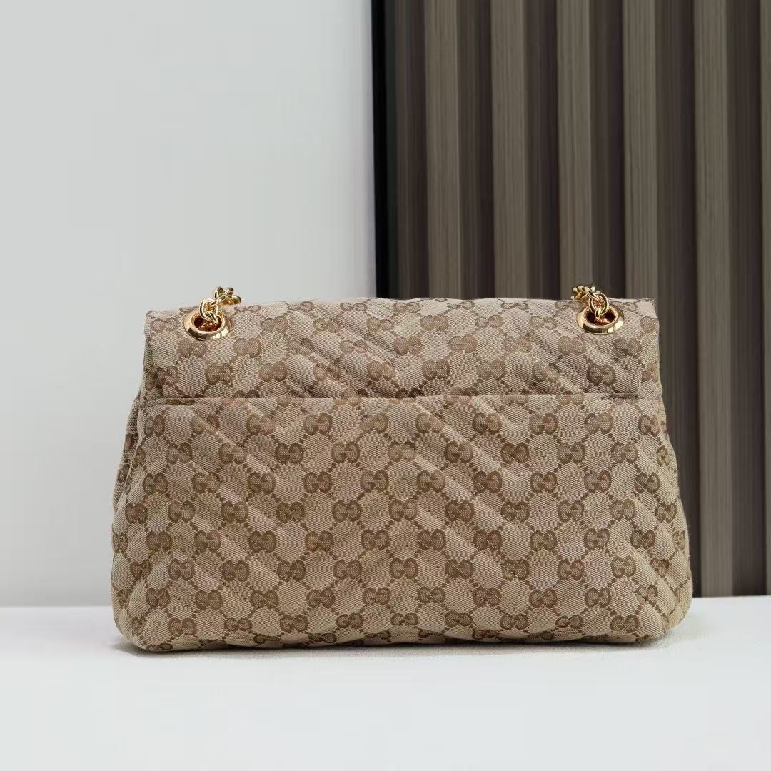 [TOP] GUCCI GG Marmont Bag 31-17-8 cm - Brown - 711 Luxury