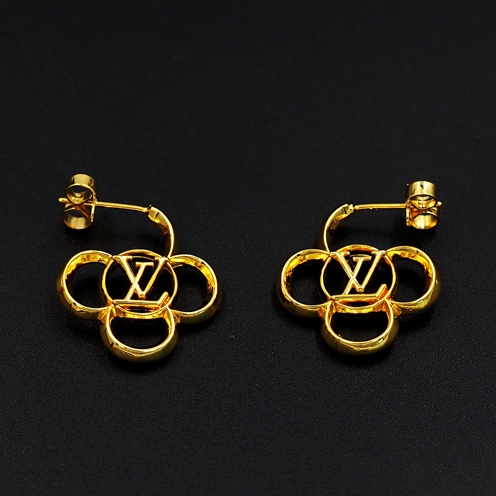 [TOP] Louis Vuitton LV Earrings - Gold - 711 Luxury