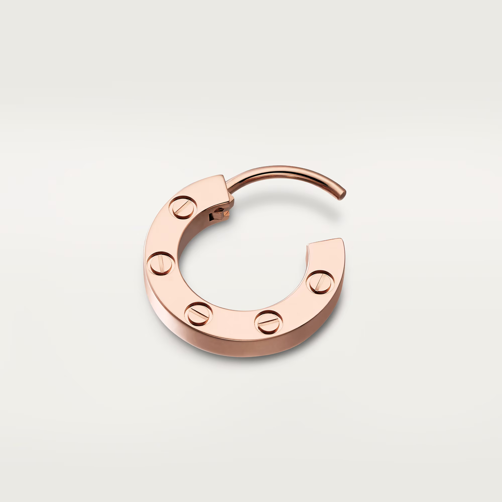 Carty Love Luna Loop Earrings, Rose Gold