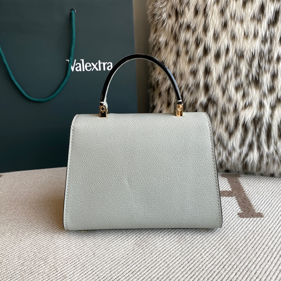 [TOP] VALEXTRA lside Bag 19.5x14x9.5cm - Grey - 711 Luxury