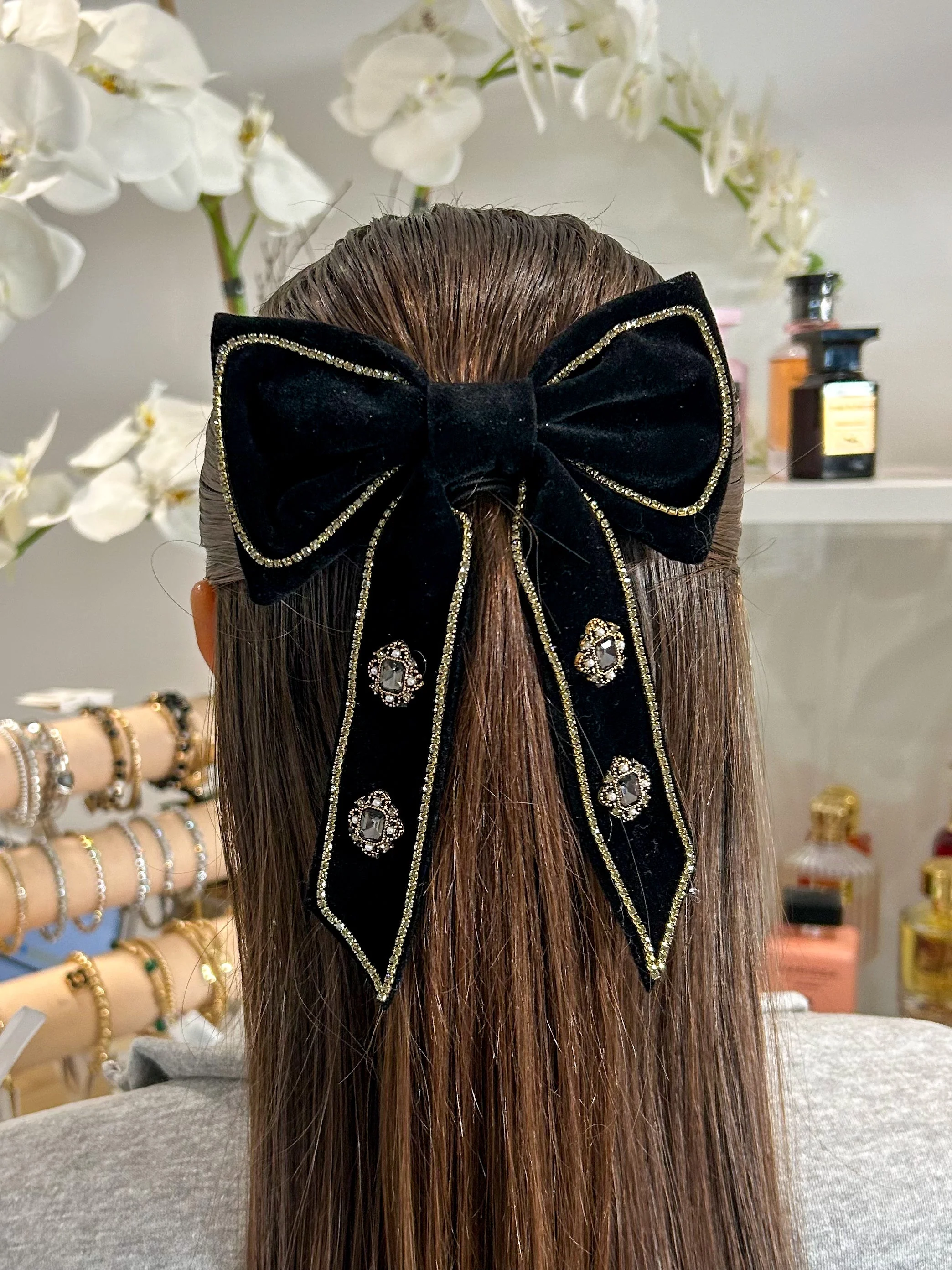 Velvet Bow Hair Clip (2 Colours)