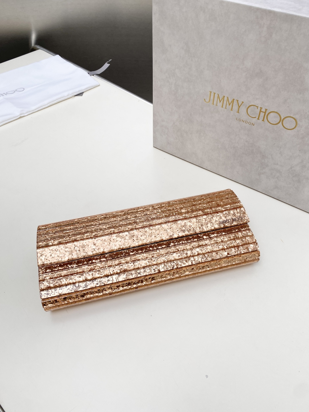 [TOP] JIMMY CHOO Sweetie Bag 24*10*5CM - Rose Gold - 711 Luxury