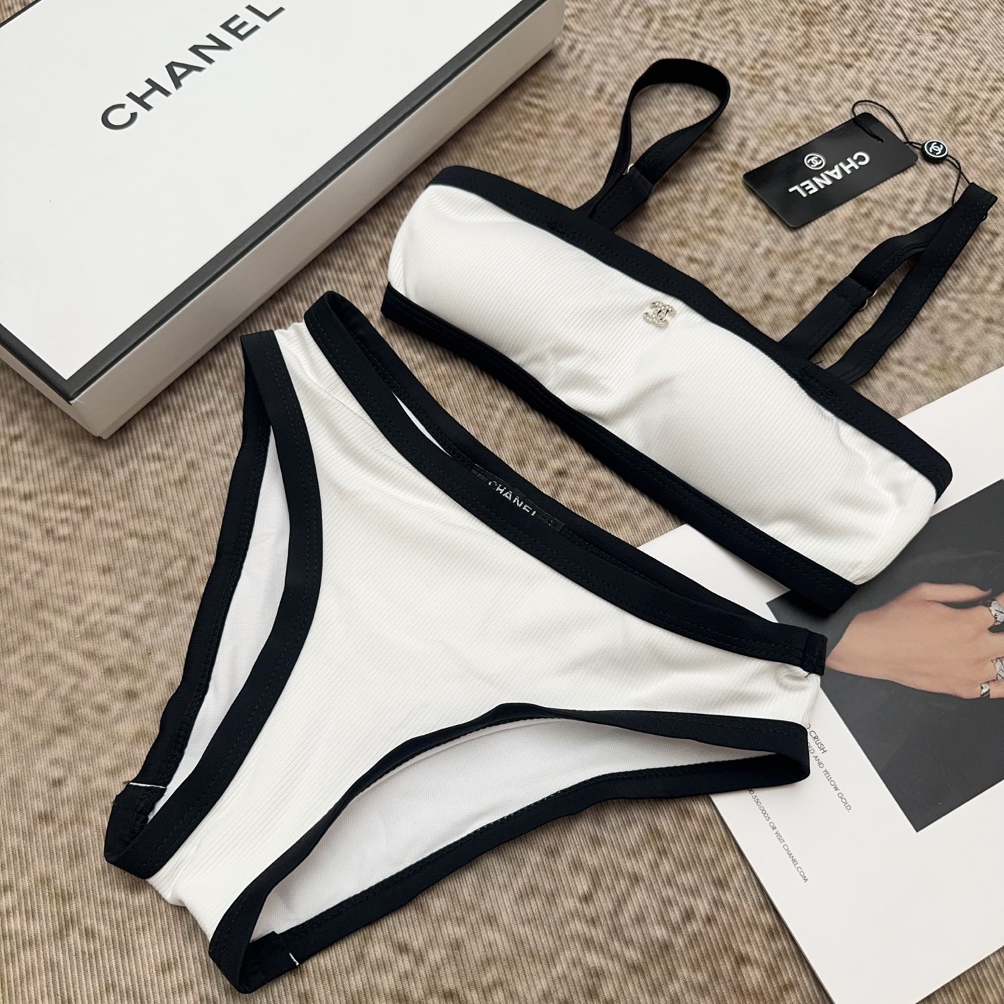 [TOP] CHANEL Swimsuit - White - 711 Luxury