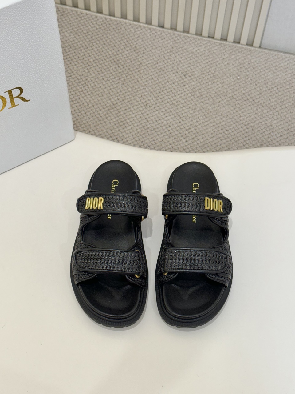 [TOP] Christian Dior Sandals - Black - 711 Luxury