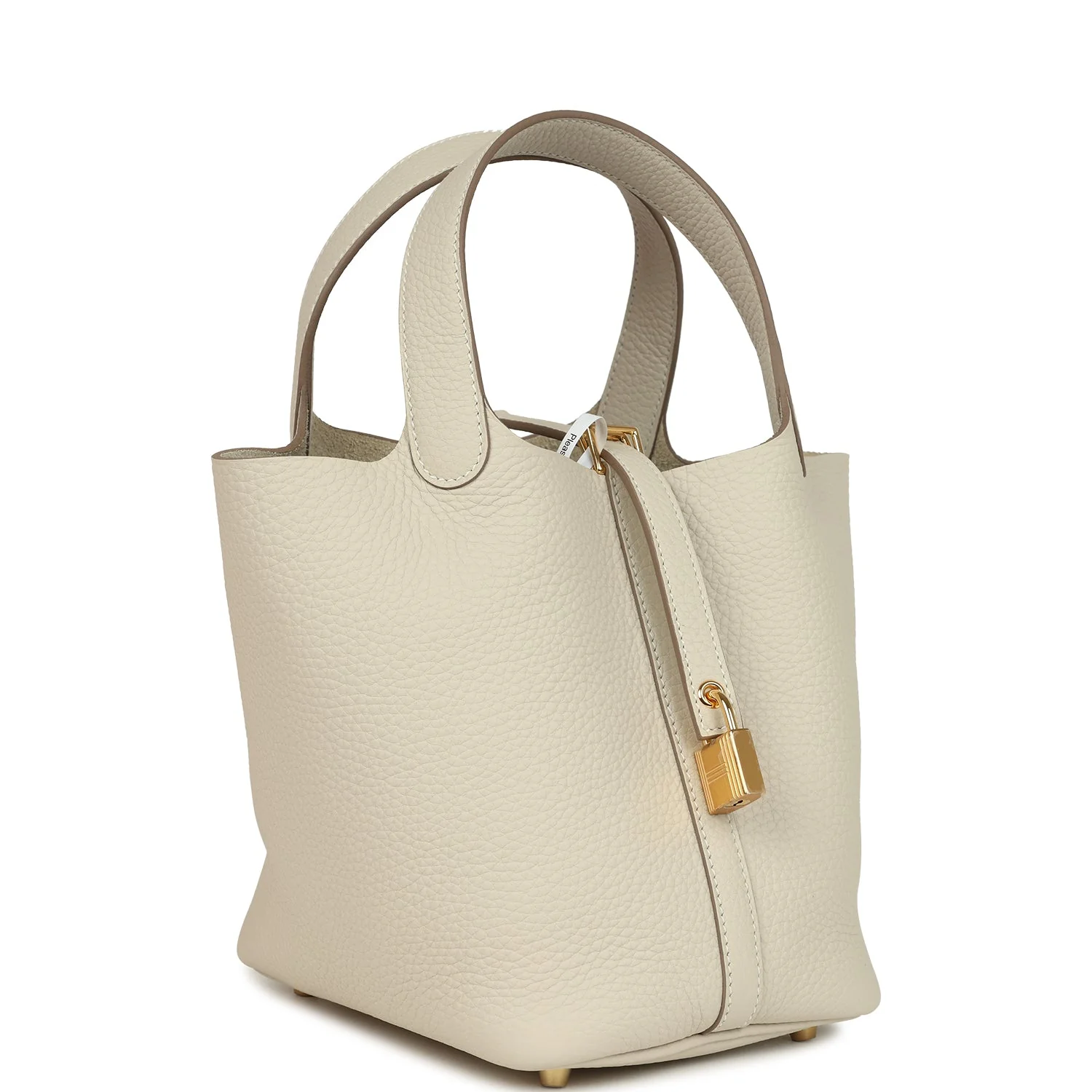 Hermes Picotin Lock  Craie Clemence Gold Hardware
