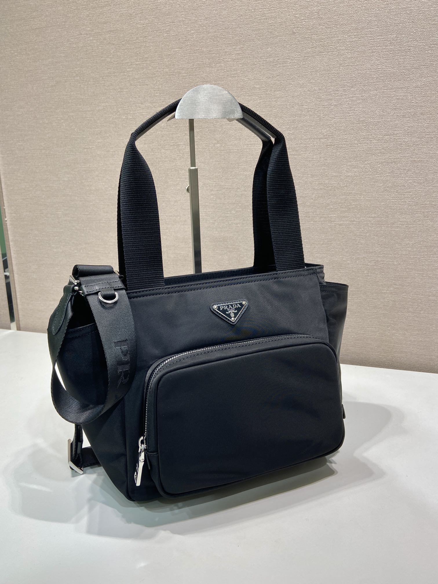 [TOP] PRADA Re-Nylon  Bag 26x22x13cm - Black - 711 Luxury