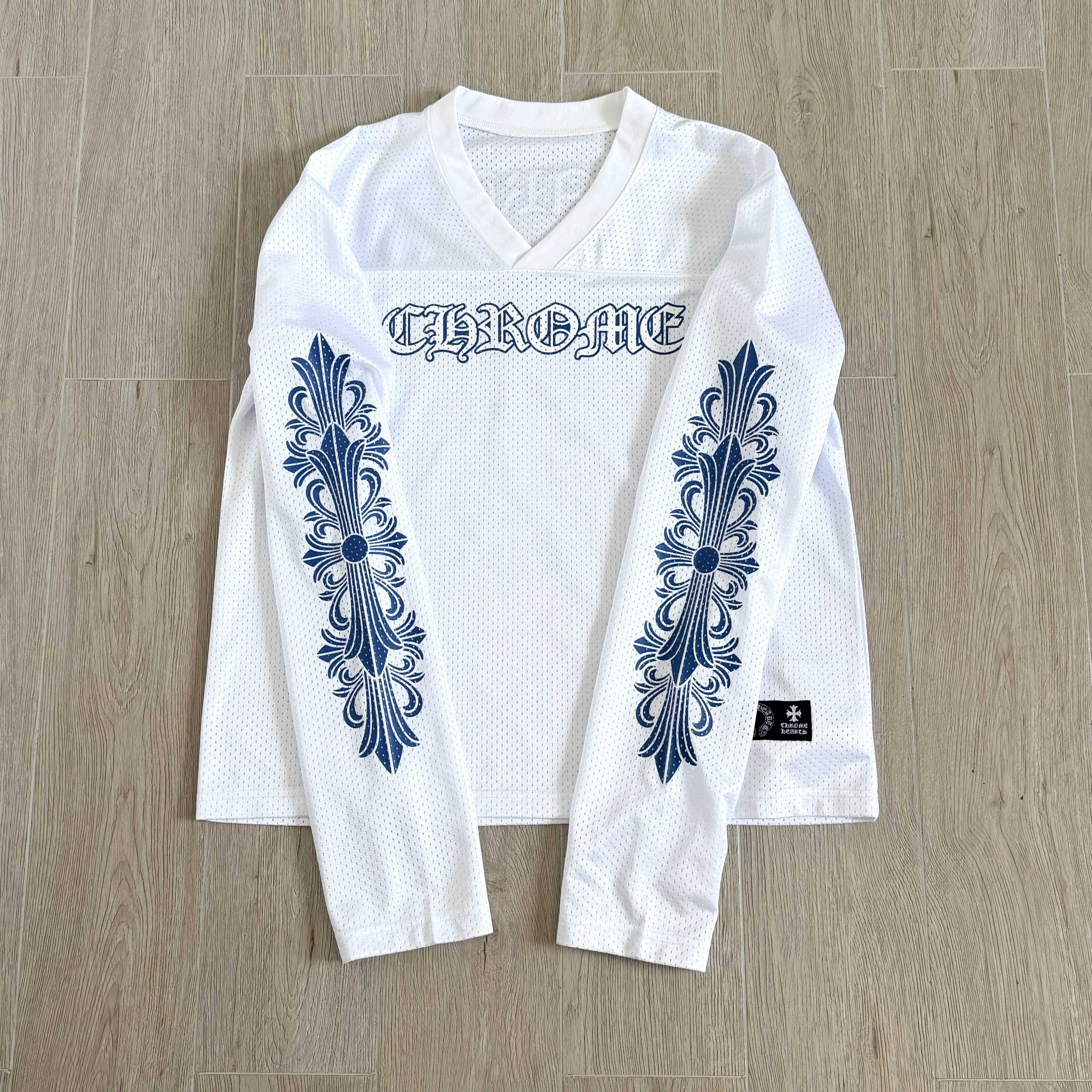 Chrome Hearts white Clothing Copy Copy Chrome Hearts White Mesh Hockey Jersey Shorts Pants T-shirt Sweatshirt Vest #390489 Vi