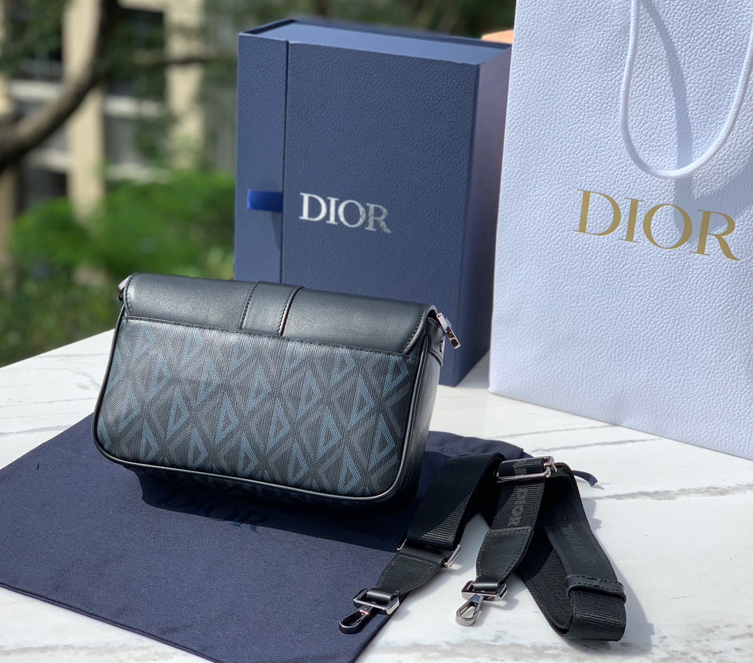 [TOP] Christian Dior Messenger Bag 27x17x9cm - Black - 711 Luxury