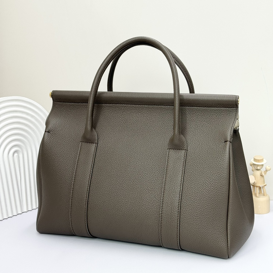 [TOP] Loro Piana Loom Bag Calfskin 33x23x18cm - Gray - 711 Luxury