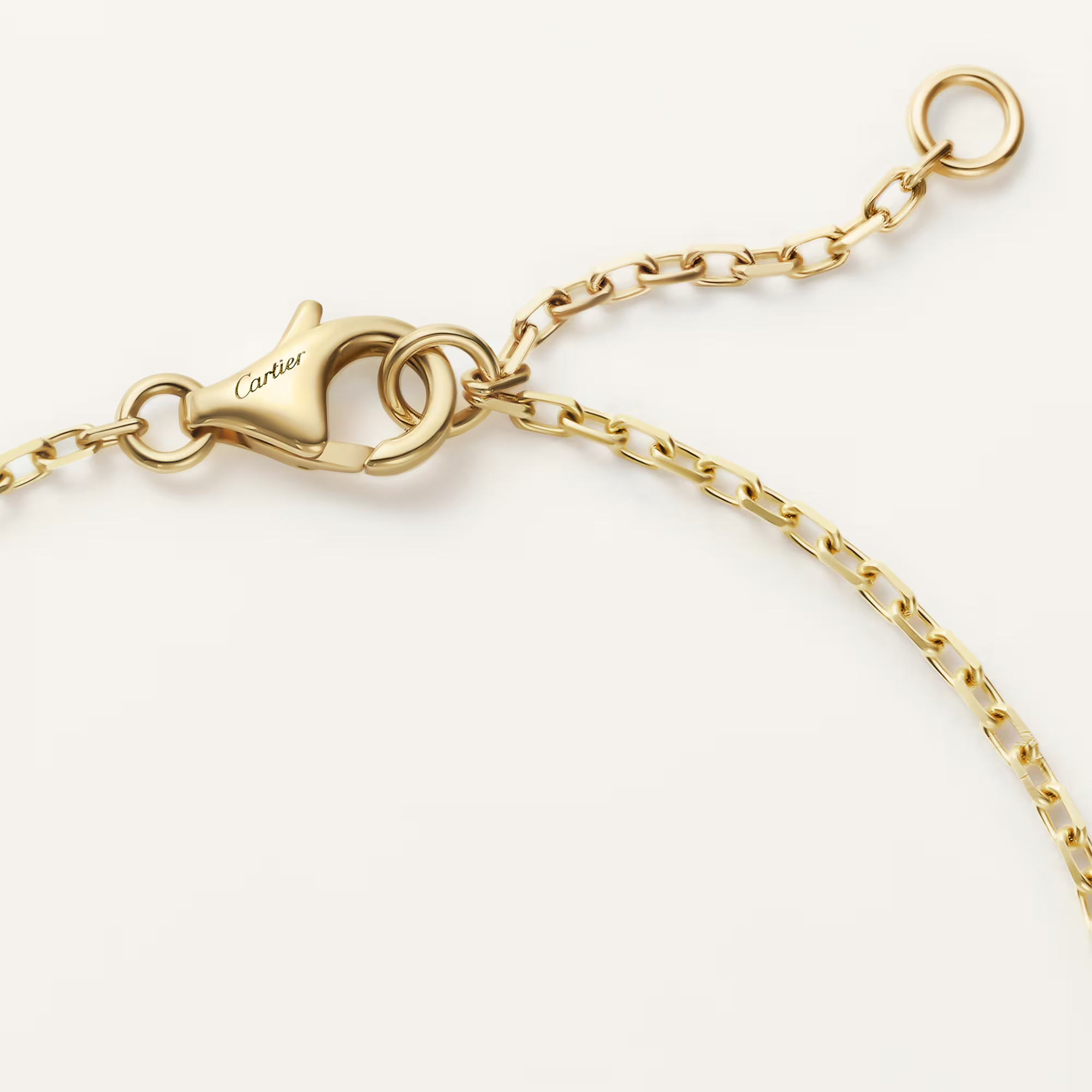 Carty Love Luna Loop Bracelet, Yellow Gold, Paved