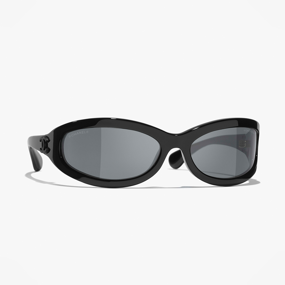 CHANEL Sunglasses Shield Sunglasses Nylon #379778