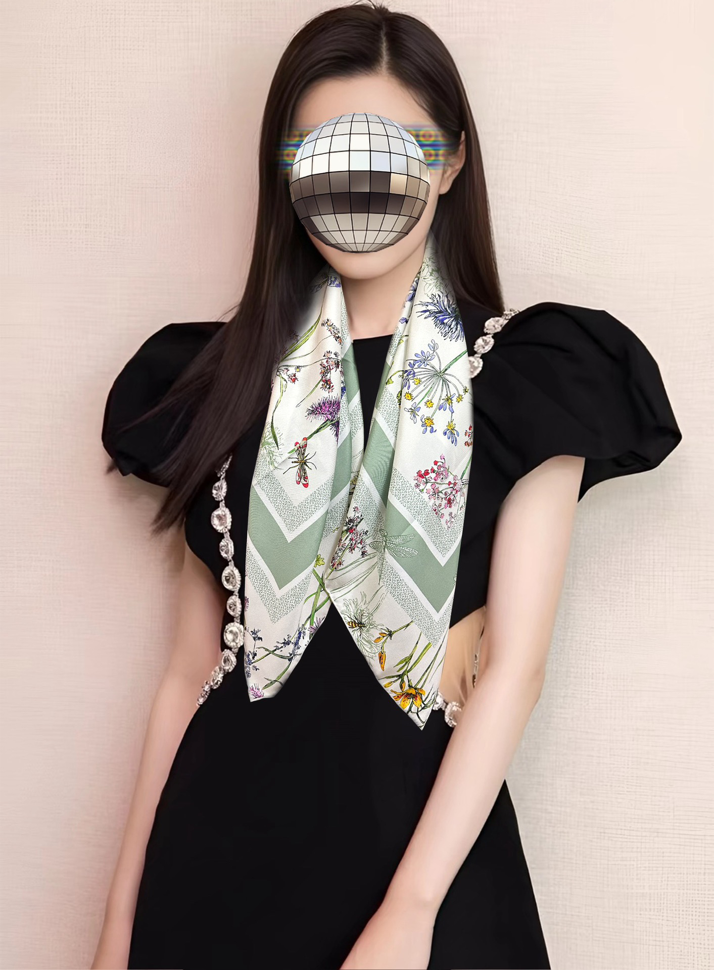 [TOP] Christian Dior Silk Scarf 90x90 cm - Green - 711 Luxury